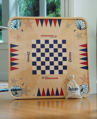 Carrom Board Game - Stars and Stripes - Full Size